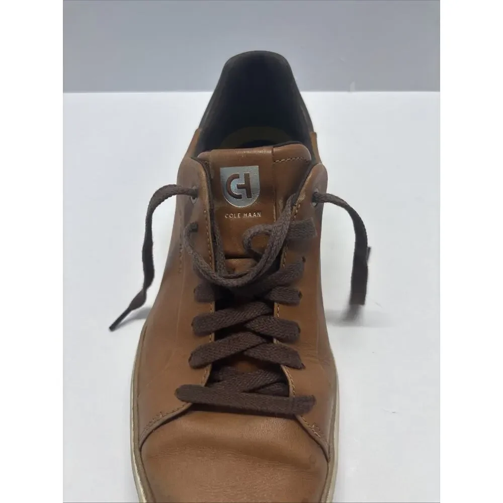 Cole Haan Grand360 Men's 10.5 Brown Leather Perforated Sneakers C39793